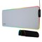 Insten - RGB Mouse Pad Gaming XXL Extended, LED Soft Cloth with 4 USB Port Mat, Ergonomic Anti-Slip Rubber Base, White 31.5 x 12 x 0.12 in